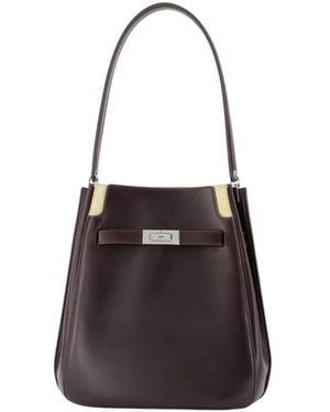 Tory Burch Tassen ,Bruin ,Leer Lee Radziwill Bucket Bag - Zwart