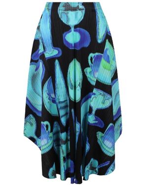 Issey Miyake Midi Skirts - Blu
