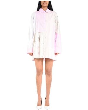 MSGM Shirt Dresses - White