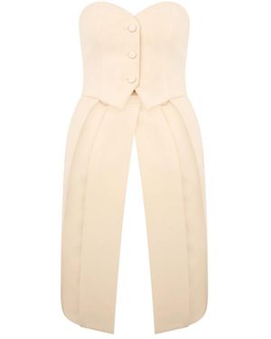 Moschino Mouwloze Top Elegant - Naturel