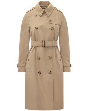 Burberry Jassen ,Katoen Kensington Long Trench - Naturel