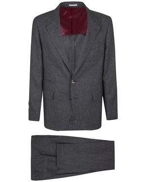 Brunello Cucinelli Single Breasted Suits - Grey