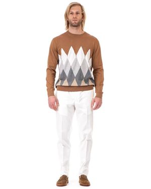 Ballantyne Round-Neck Knitwear - White
