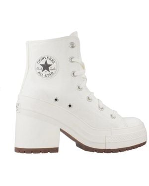 Converse Heeled Boots - Blanc