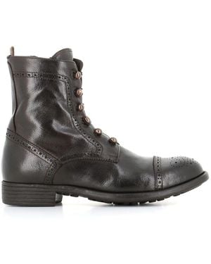 Officine Creative Ebony Leder-Stiefelette - Braun