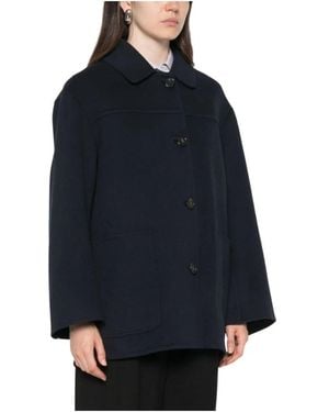 Max Mara Jassen ,Blauw ,Wol Giaccone