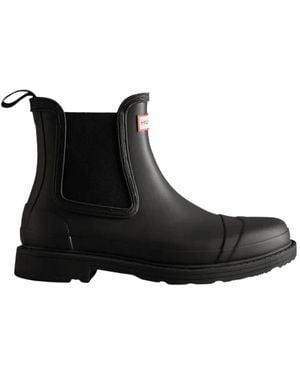 HUNTER Chelsea Boots - Black