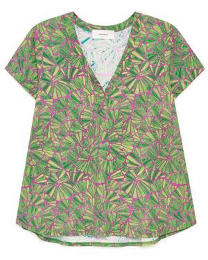 Maliparmi Overhemden ,Veelkleurig ,Shell T-Shirt - Groen