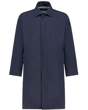 People Of Shibuya Single-Breasted Coats - Blue