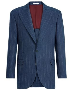 Brunello Cucinelli Blazers - Blue