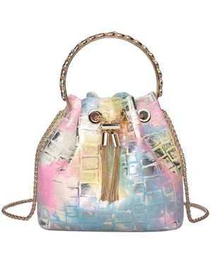 Alma En Pena. Bucket Bags - Blue