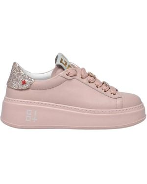 GIO+ Schoenen ,Roze ,Leer Wedge Sneaker