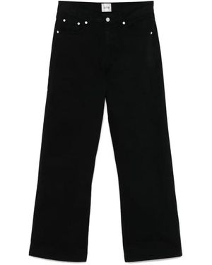 Arte' Straight Trousers - Black