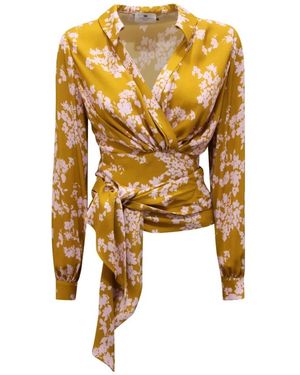 Elisabetta Franchi Blouses - Metallic