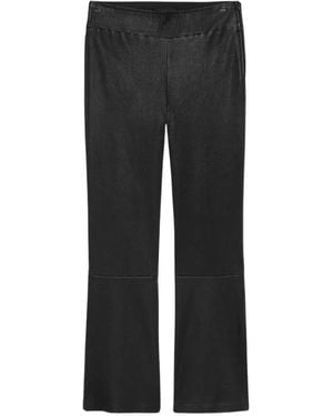 Arma Leather Trousers - Grey