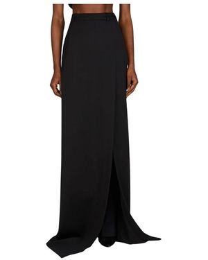 Balenciaga Rokken ,Zwart ,Wol Split Tailored Skirt