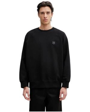 Maison Kitsuné Fox Head Oversize Sweatshirt - Zwart