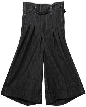 Junya Watanabe Jeans ,Zwart ,Wide Jeans