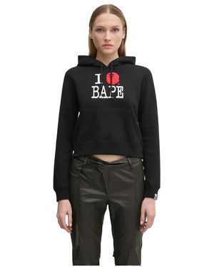 A Bathing Ape I Love Pullover Hoodie - Zwart