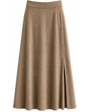 Cruna Midi Skirts - Marron