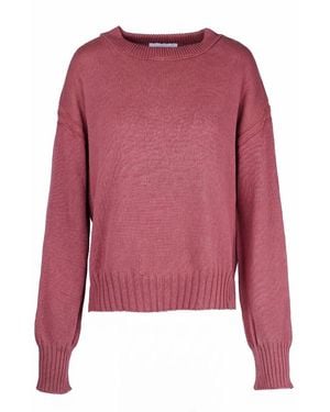 Alpha Studio Round-Neck Knitwear - Rosa