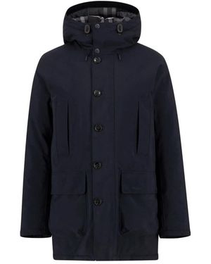 Barbour Single-Breasted Coats - Blue