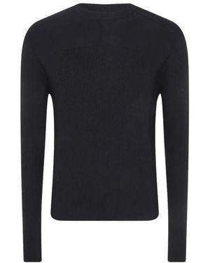 Rick Owens Gerippter Geo-Pullover - Blau