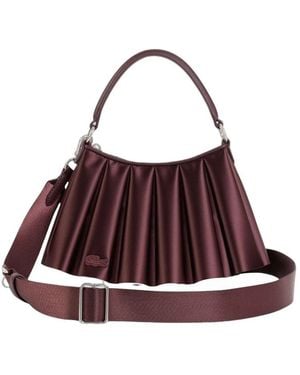 Lacoste Lenglen Satin Handtasche Klein - Lila