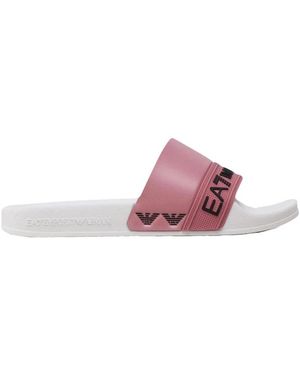 EA7 Lichtroze Flip Flops En Sliders