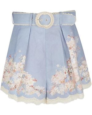 Zimmermann Short Shorts - Blue