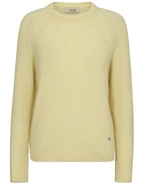 Mos Mosh Round-Neck Knitwear - Yellow
