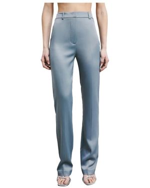 Patrizia Pepe Straight Trousers - Blue