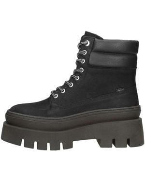 Bronx Schoenen ,Zwart ,Evi-Ann Veterlaarsjes