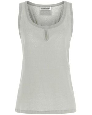 Victoria Beckham Sleeveless Tops - Grey