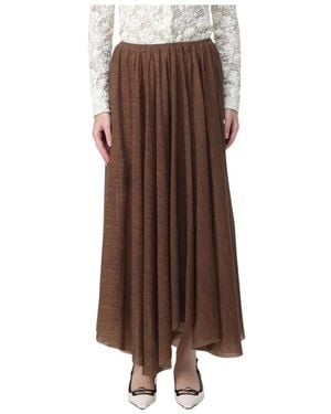 Philosophy Di Lorenzo Serafini Asymmetrische Maxi Rok - Bruin