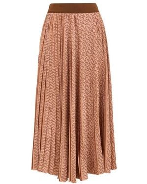 Herno Midi Skirts - Marrón