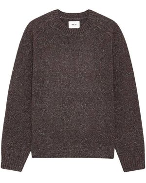 NN07 Jim Rundhals Pullover - Braun