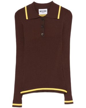 Moschino Round-Neck Knitwear - Marron