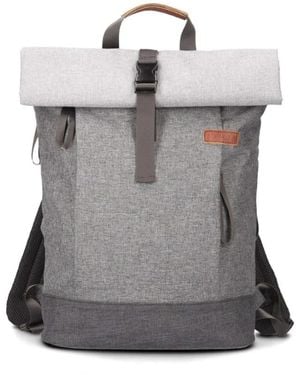 Zwei Casual Rucksäcke Neutral Grau
