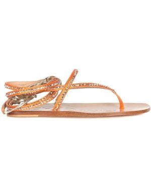 Eddy Daniele Flat Sandals - Brown