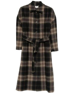 Diega Belted Coats - Negro