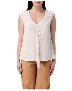 Hanita Sleeveless Tops - Bianco