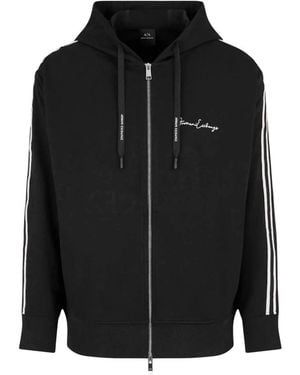 ARMANI EXCHANGE Volledige Rits Sweatshirt - Zwart