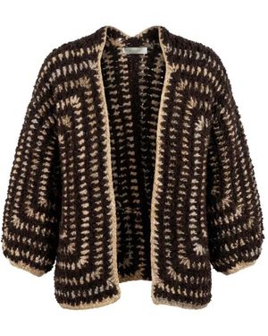 Amélie & Amélie Cardenas Gilet Bruin - Zwart