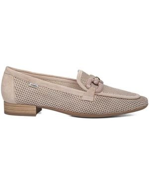 Callaghan Perforierte Wildleder Schnalle Loafers - Weiß