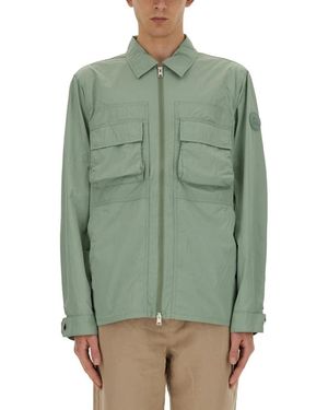 Woolrich Crinkle Overshirt - Groen