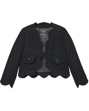 Marc Jacobs Jassen ,Zwart ,Wol Scallop Daisy Jas - Blauw
