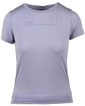 EA7 Tops ,Paars ,Polyester Ea7 Emporio Armani T-Shirt