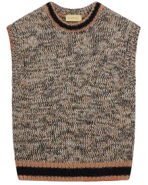 Momoní Truien & Vesten ,Round-Neck Truien - Bruin