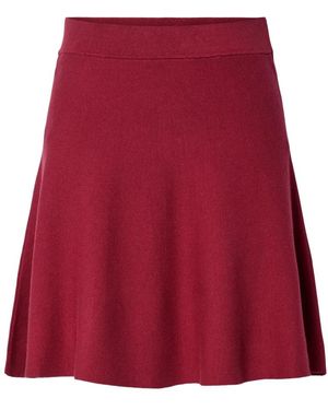Y.A.S Rokken ,Rood ,Polyester Rode Gebreide Rok